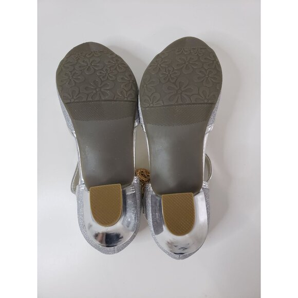 Amtidy Girl's Glitter Dress Pumps in Silver - Size‎ 30 (US 12.5) - Picture 7 of 7